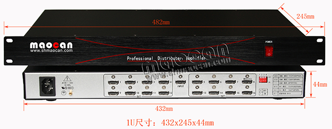 4K*2K HDMI分配器1進4出