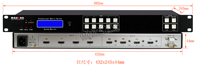 HDMI+A矩陣4進(jìn)4出