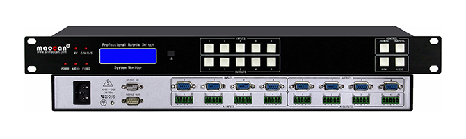 4進(jìn)4出VGA+A矩陣