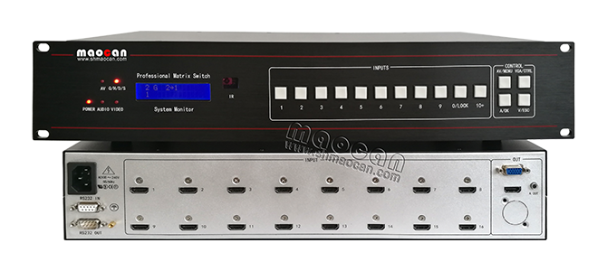4K*2K HDMI+A無縫切換器16進(jìn)1出