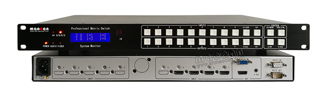 HDMI+A無縫畫面分割器4進1出大圖