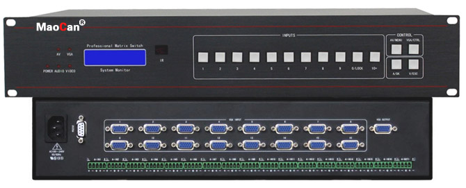 16進1出自動VGA+A切換器