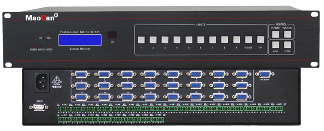 24進(jìn)1出自動VGA+A切換器